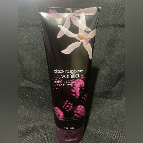 Bath & Body Works Black Raspberry Vanilla Triple Moisture Body Cream 8 Oz Lotion